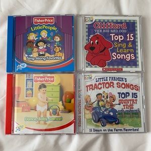 Lot of 4 toddler songs cd’s